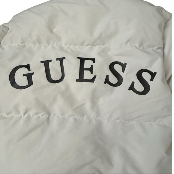 Guess | NWOT Men black and white Heavy-Weight Colorblock Puffer Jacket size L - Picture 11 of 11